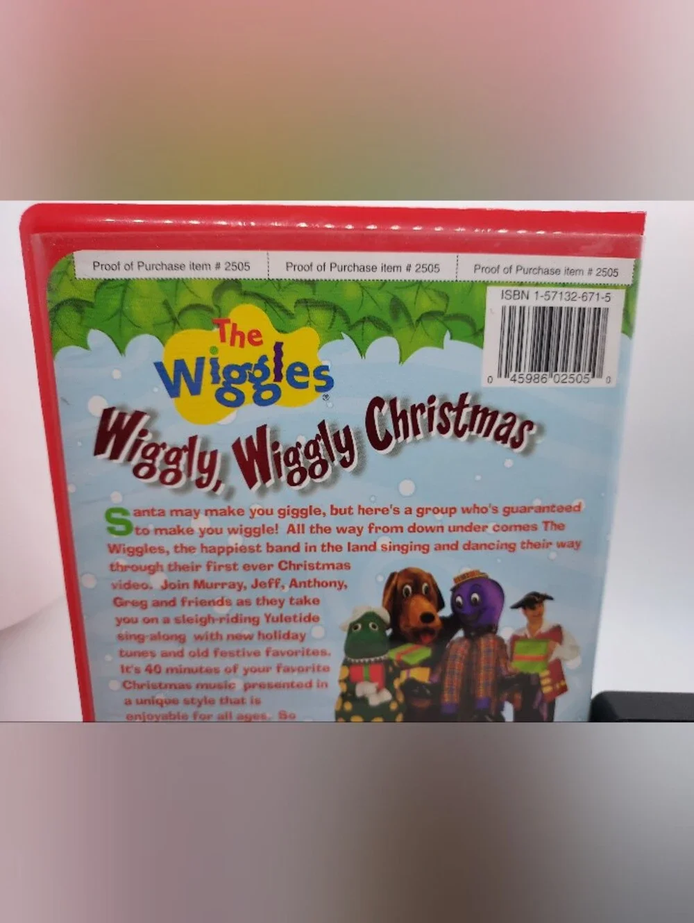 The Wiggles : Wiggly Wiggly Christmas VHS, 2002 Tested Works